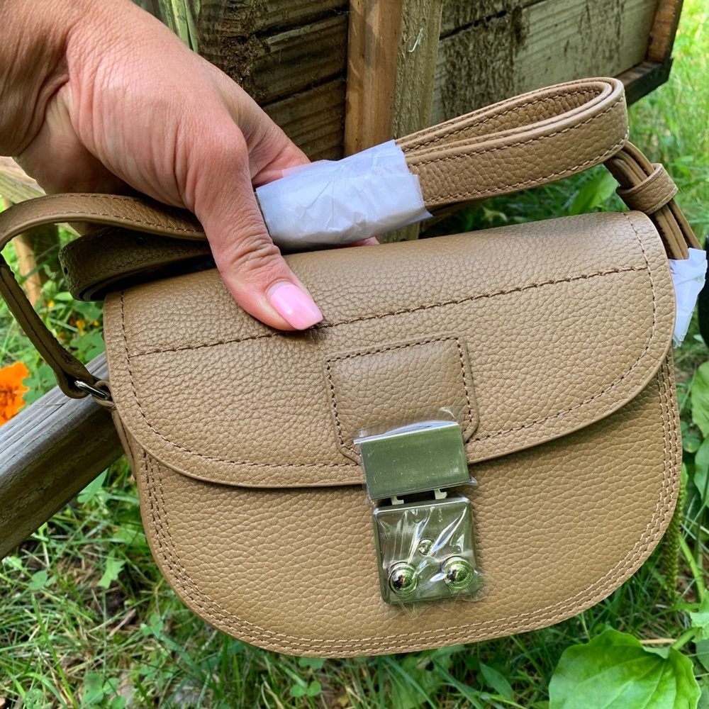 SOLD⛔️Authentic PHILLIP LIM Pebbled leather saddle flap Crossbody - Picture 3 of 15